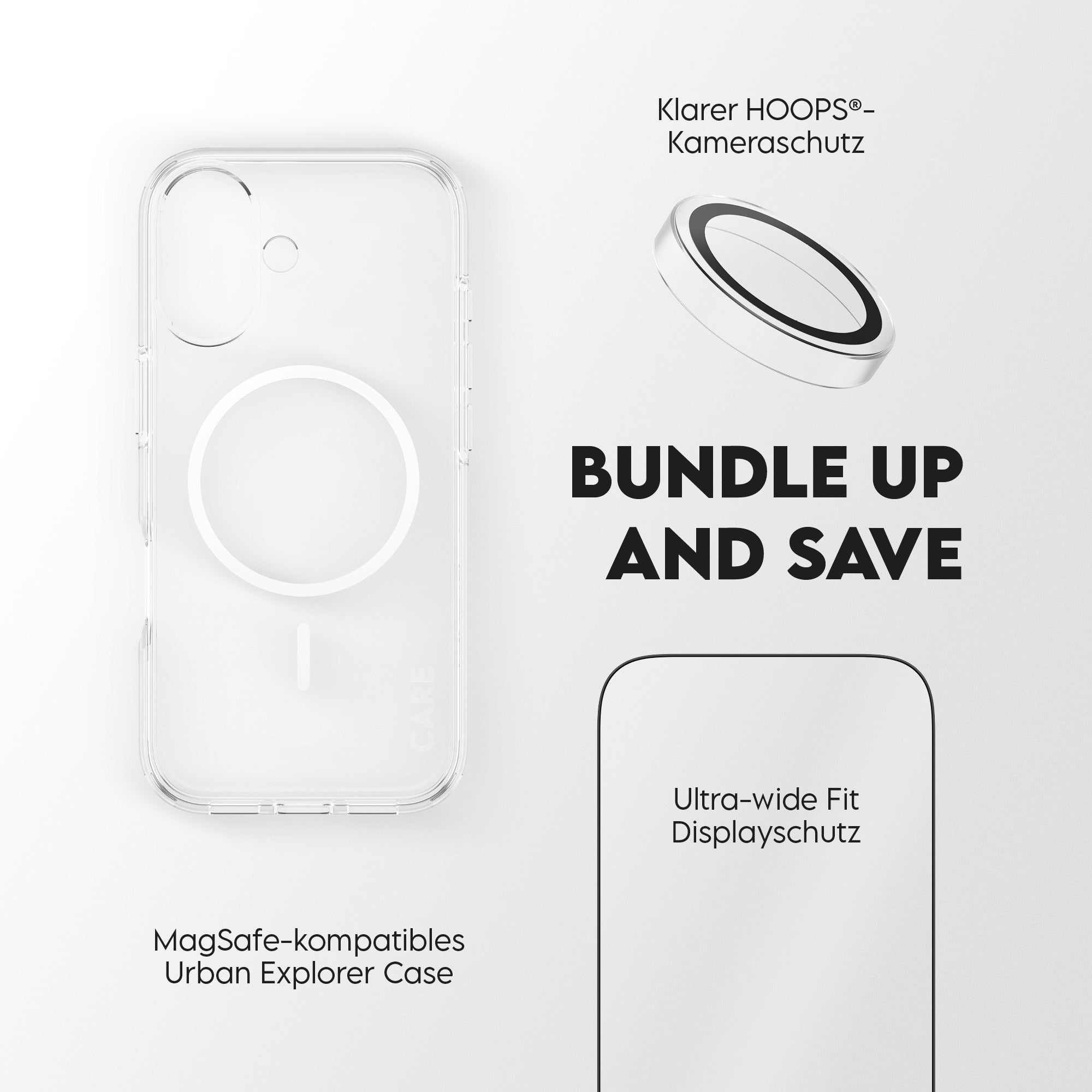 PanzerGlass® | CARE™ by PanzerGlass® 3-in-1 Set iPhone 17